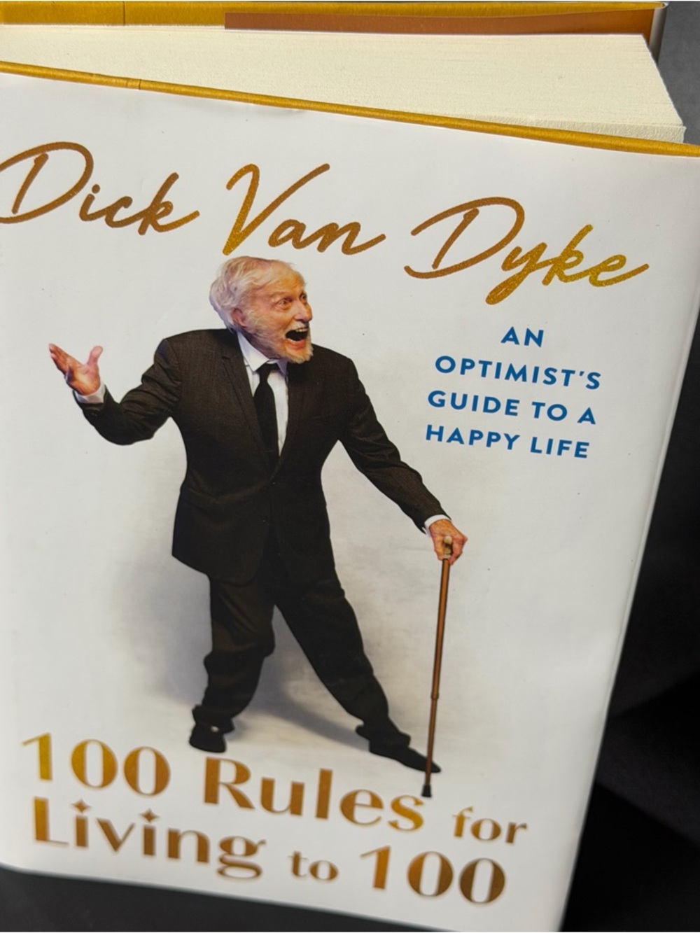 Dick Van Dyke "100 Rules for Living to 100" Hardcover - White & Gold